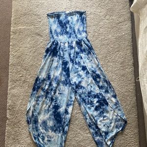 Romper pant style - with slit on side of legs